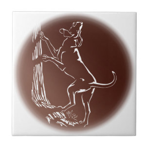 Hound Hund Art Ceramic Tile Hunting Hund Decor Kakelplatta