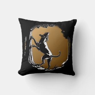 Hound Hund Art Dekorativ kudde Hunting Hund Pillow