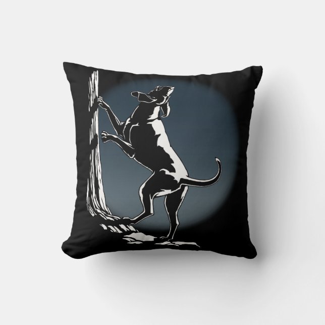Hound Hund Art Dekorativ kudde Hunting Hund Pillow (Framsida)