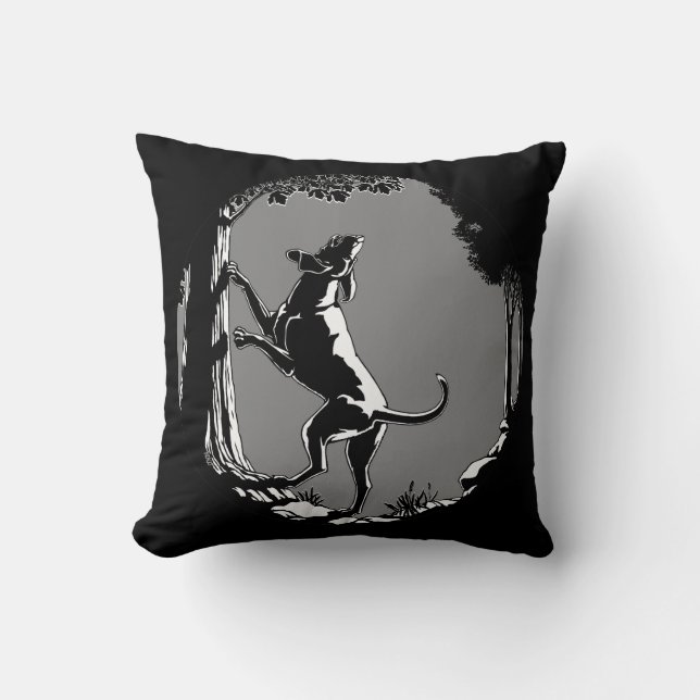 Hound Hund Art Dekorativ kudde Hunting Hund Pillow (Framsida)