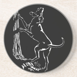 Hound Hund Art Drink Coasters Hunting Hund Underlä Underlägg Sandsten