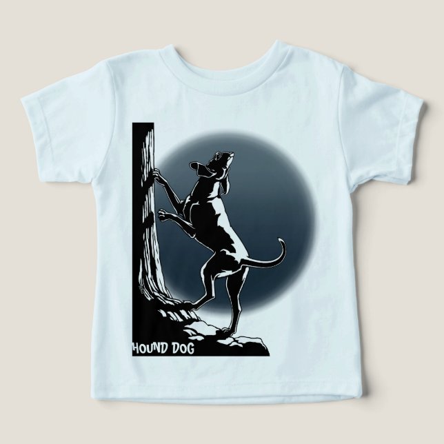 Hound Hund Baby som Creeper Organic Anpassningsbar Tröja (Design Framsida)