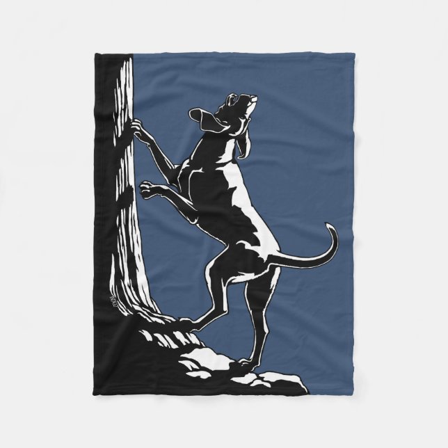 Hound Hund Blanket Hunting Hund Art Fleece Blanket (Framsidan)