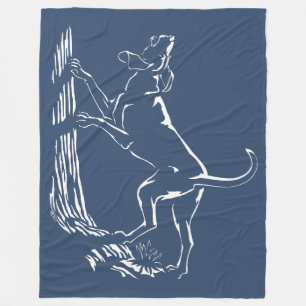 Hound Hund Blanket Hunting Hund Art Flexibilitet Fleecefilt