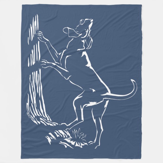 Hound Hund Blanket Hunting Hund Art Flexibilitet Fleecefilt (Framsidan)