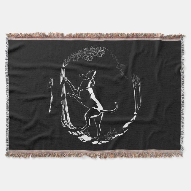 Hound Hund Blanket Hunting Hund Throw Blanket Filt (Framsidan)