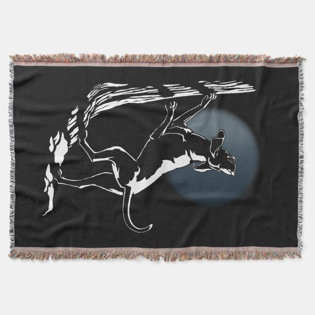 Hound Hund Blanket Hunting Hund Throw Blanket Mysfilt (Framsidan)