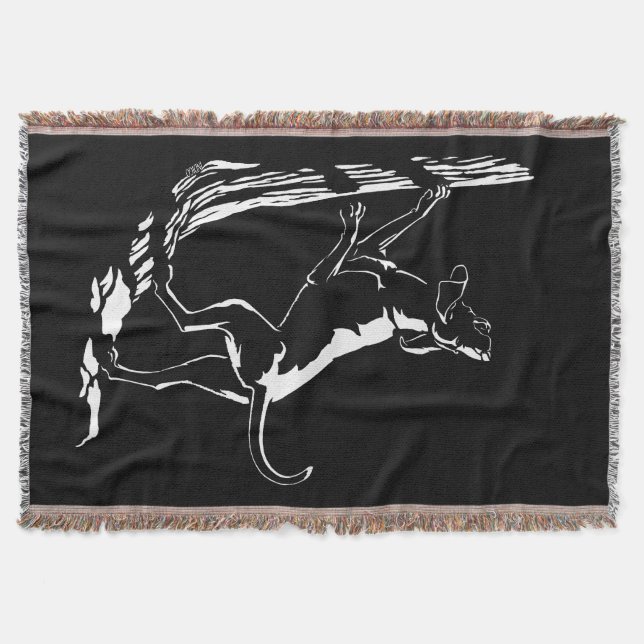 Hound Hund Blanket Hunting Hund Throw Blanket Mysfilt (Framsidan)