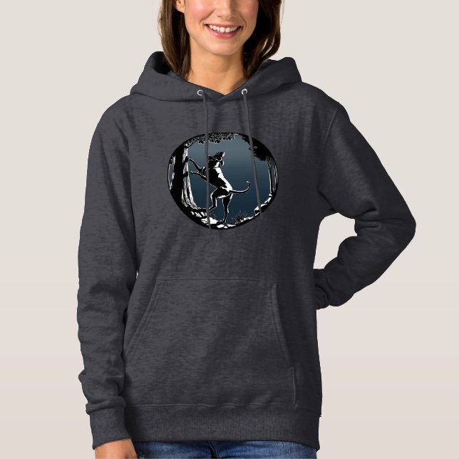 Hound Hund Hoodie Women's Hunting Hund Sports Jack Tee Shirt (Framsida)