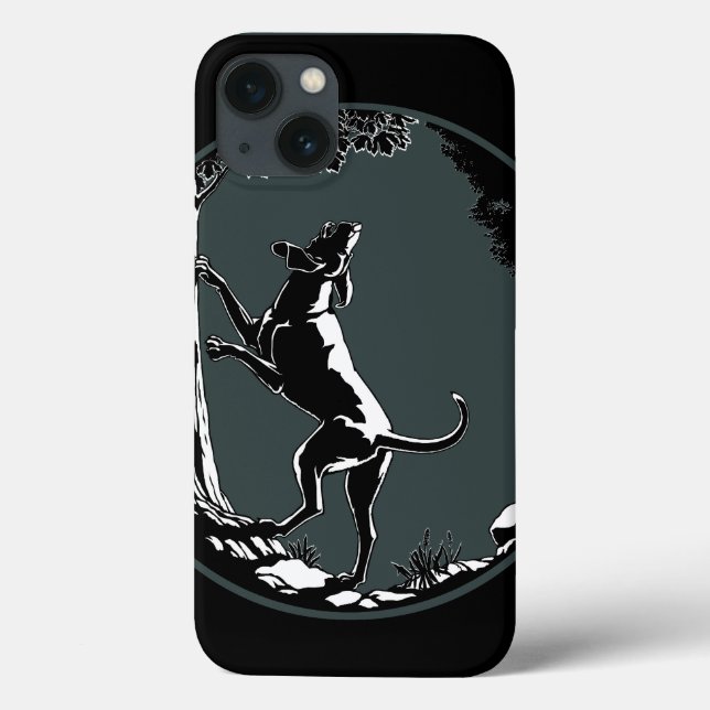 Hound Hund iPad Case Hunting Hund Art iPad Case (Baksida)