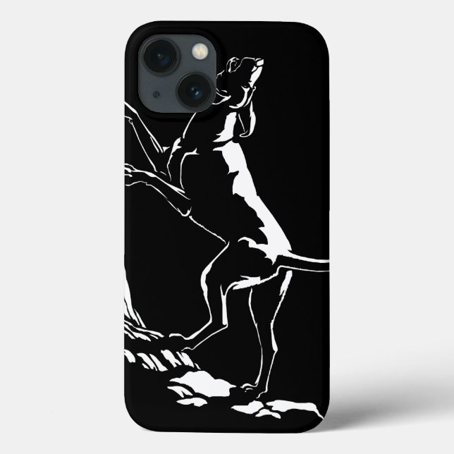 Hound Hund iPad Case Hunting Hund Art iPad Case (Baksida)