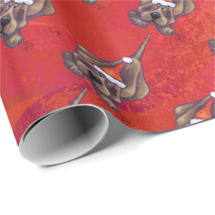 Hound Hund jul på Red Presentpapper