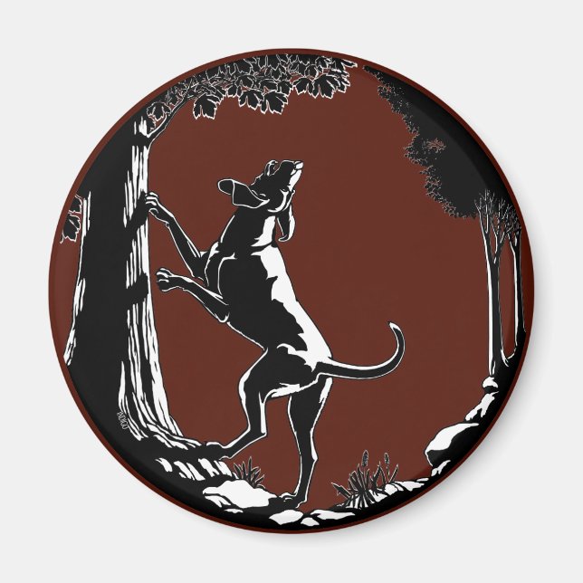 Hound Hund Magnet Hunting Hund Fridge Magnets Deco (Framsidan)
