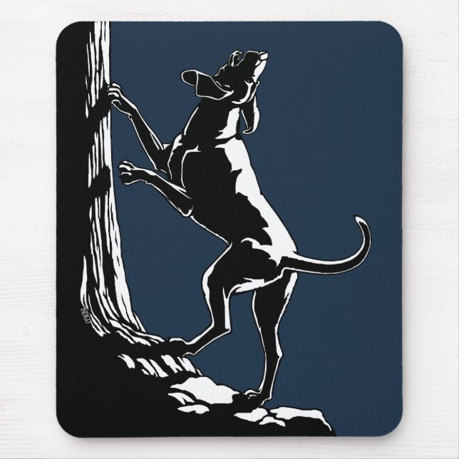 Hound Hund Mousepad Hunting Hund Art Gifts & Decor Musmatta (Framsidan)