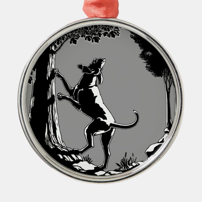 Hound Hund Ornament Hunting Hund Dekoration (Framsidan)