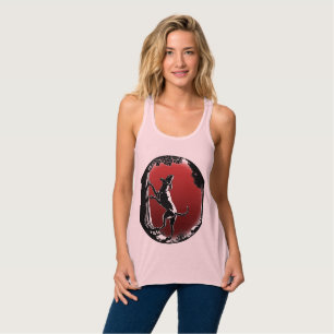 Hound Hund Tanktop Shirt Women's Hunting Hund tröj Linne Med Racerback