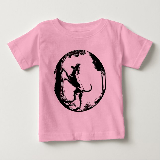 Hound Hund tröja Baby Shirt Coonhound Hund tröja (Framsida)