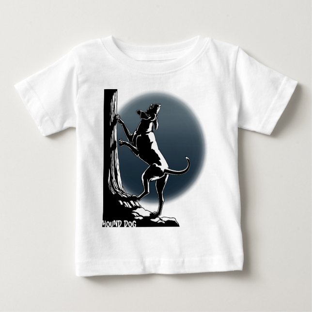 Hound Hund tröja Baby stickt-shirt Anpassningsbar  (Framsida)