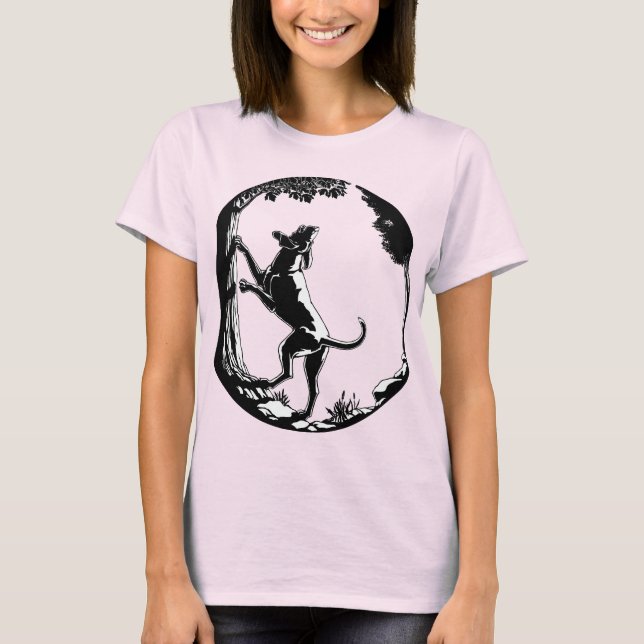Hound Hund tröja Women's Plus Storlek Hunting Hund (Framsida)
