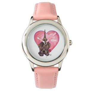 Hound Hund Valentine Day Armbandsur