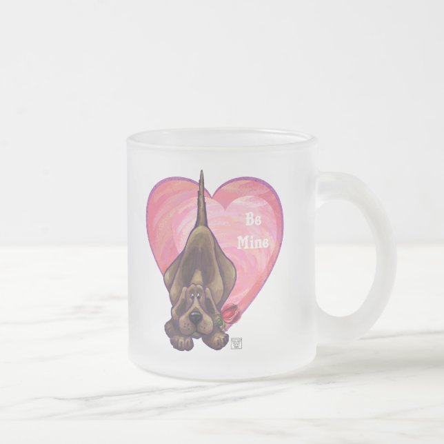Hound Hund Valentine Day Frostad Glasmugg (Höger)