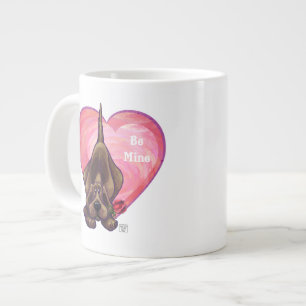 Hound Hund Valentine Day Jumbo Mugg