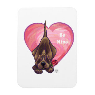 Hound Hund Valentine Day Magnet