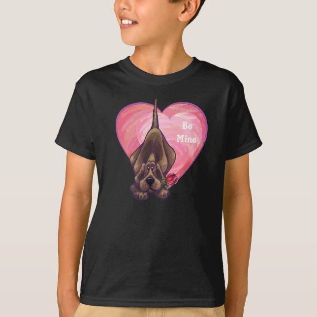Hound Hund Valentine Day T-shirt (Framsida)
