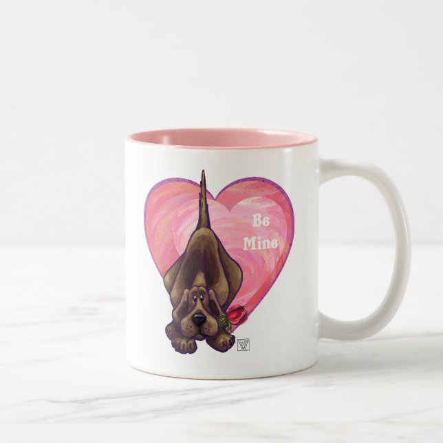 Hound Hund Valentine Day Två-Tonad Mugg (Höger)