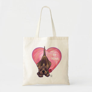 Hound Hund Valentine Day Tygkasse