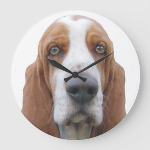 Houndie Bassethund Stor Klocka