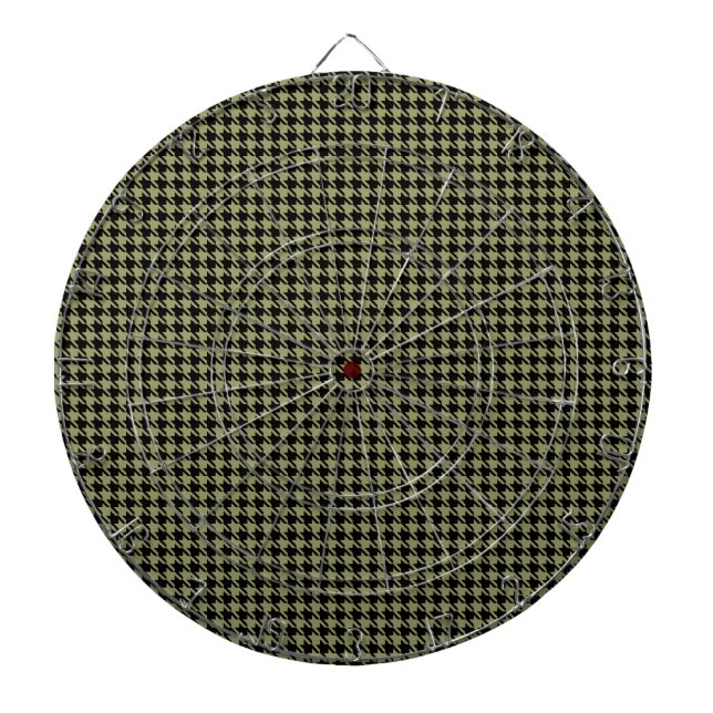 Houndstooth Avocado och Black Darttavla (Framsidan)