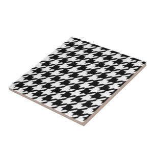 Houndstooth belägger med tegel kakelplatta