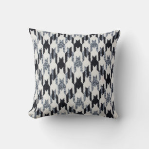 Houndstooth black and white mönster dekorativ kudd kudde