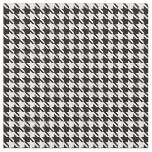 Houndstooth Black and White Tyg