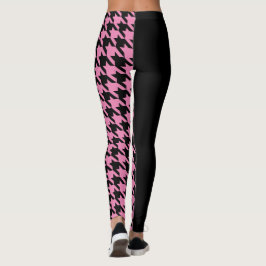Houndstooth / Black Leggings