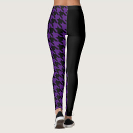 Houndstooth / Black Leggings