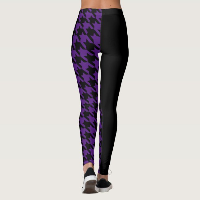 Houndstooth / Black Leggings (Baksida)