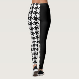 Houndstooth / Black Leggings