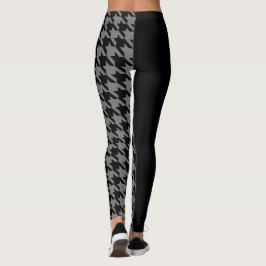 Houndstooth / Black Leggings