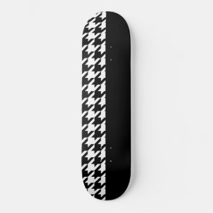 Houndstooth / Black Mini Skateboard Bräda 18,5 Cm