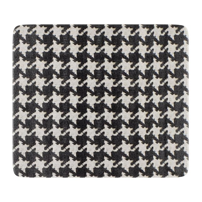 Houndstooth Black White Mönster (Framsidan)