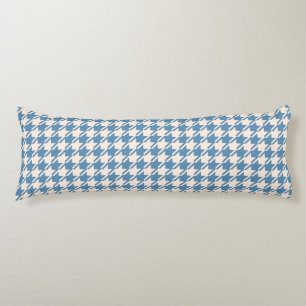 Houndstooth Blue+Cream Mönster Kroppskudde