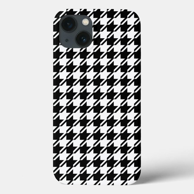 Houndstooth BW Rpt Mönster (Baksida)