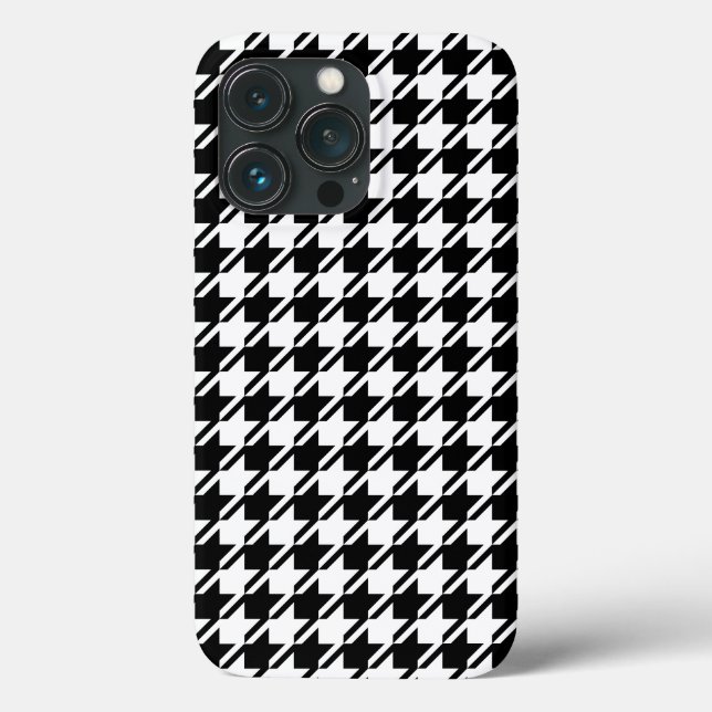 Houndstooth BW Rpt Mönster (Baksida)