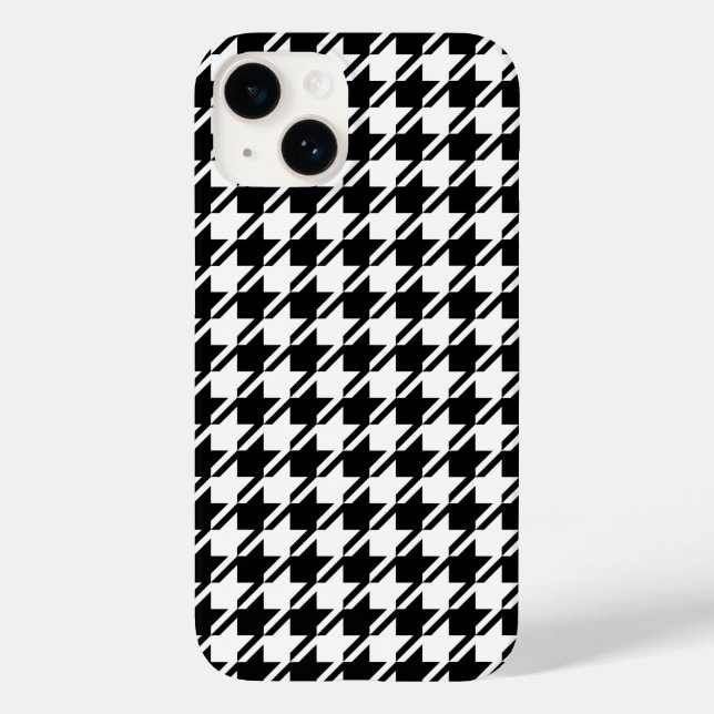 Houndstooth BW Rpt Mönster (Baksida)