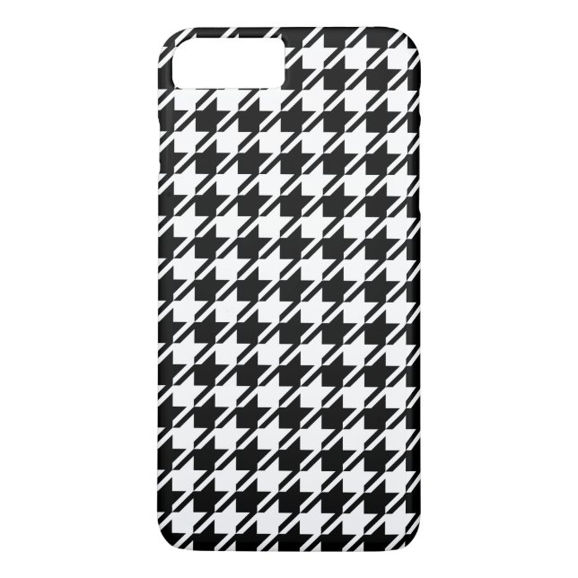 Houndstooth BW Rpt Mönster Case-Mate iPhone Skal (Baksida)