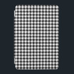 Houndstooth BW Rpt Mönster iPad Mini Skydd<br><div class="desc">Houndstooth stil yta mönster formar i svart på vit bakgrund.</div>