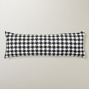 Houndstooth BW Rpt Mönster Kroppskudde
