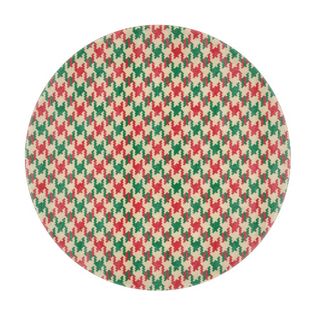 Houndstooth check mönster, hund tanddesign. (Framsidan)
